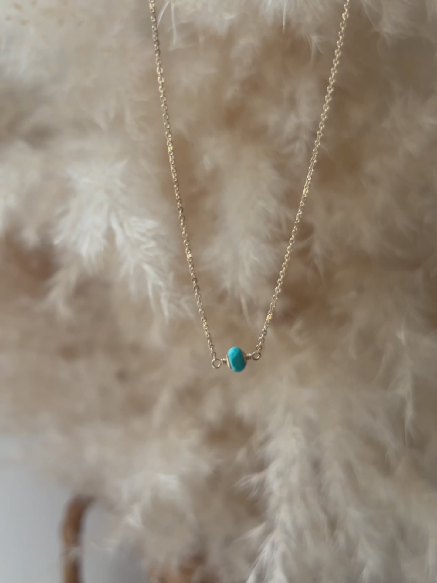 Turquoise Gemstone Choker | Faceted Gem Pop of Color